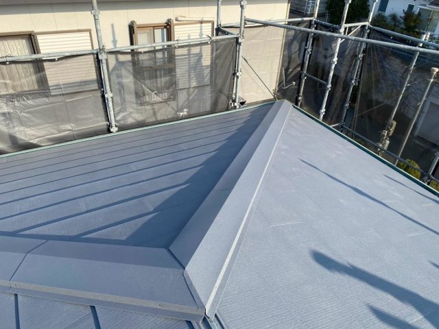 加古川市で棟包板金設置完了